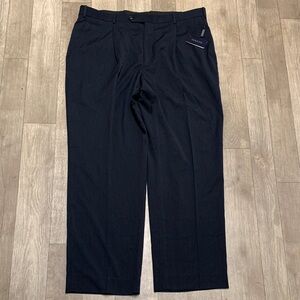 Mens NWT Adolfo Navy Pleated Dress‎ Business Casual Pants